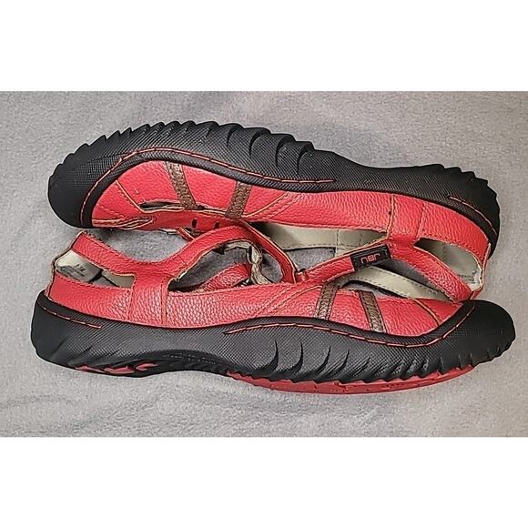 JBU by Jambu Dune Encore Flats Red Vegan Leather Women’s 9.5M GUC - Picture 7 of 9